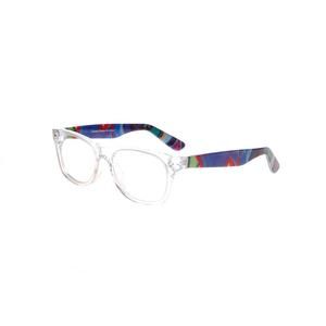 New PEACELOVE Clear SO COOL Eyeglasses with Colorful Swirl Temples 53/17/145